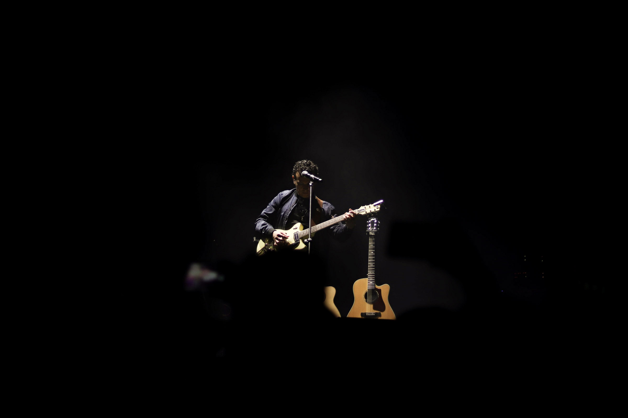 Músico en tarima